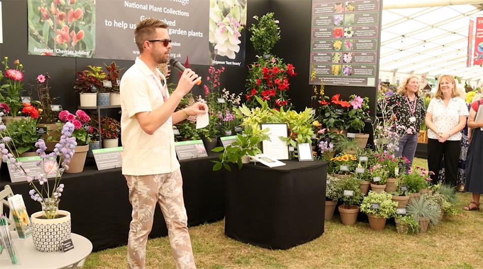 Matthew Pottage at Hampton Court Palace Flower Show 2025